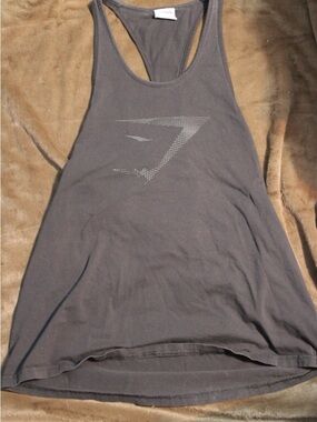 Gym Shark Racerback Tank with Subtle Logo